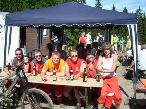 Gemütliche Runde nach getaner Arbeit