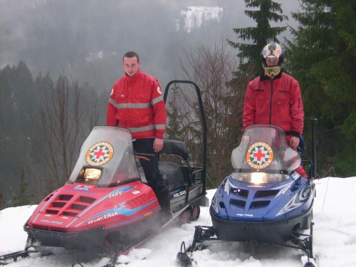 Tim und Chris mit unseren neu beschafften Schlitten