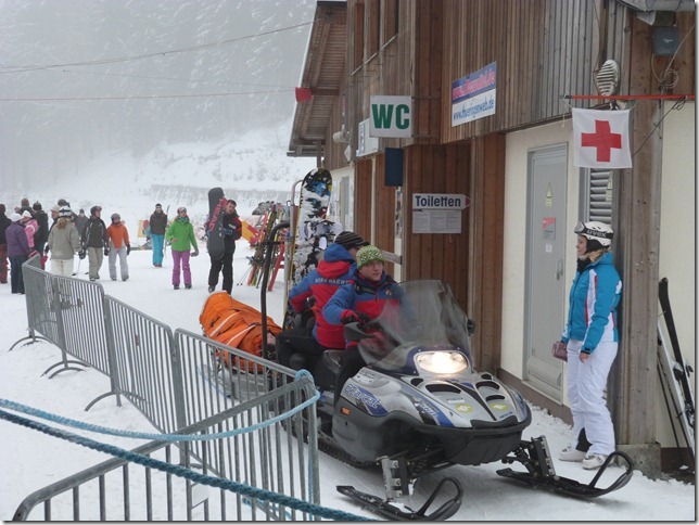 Einsatzfahrt in der Skiarena