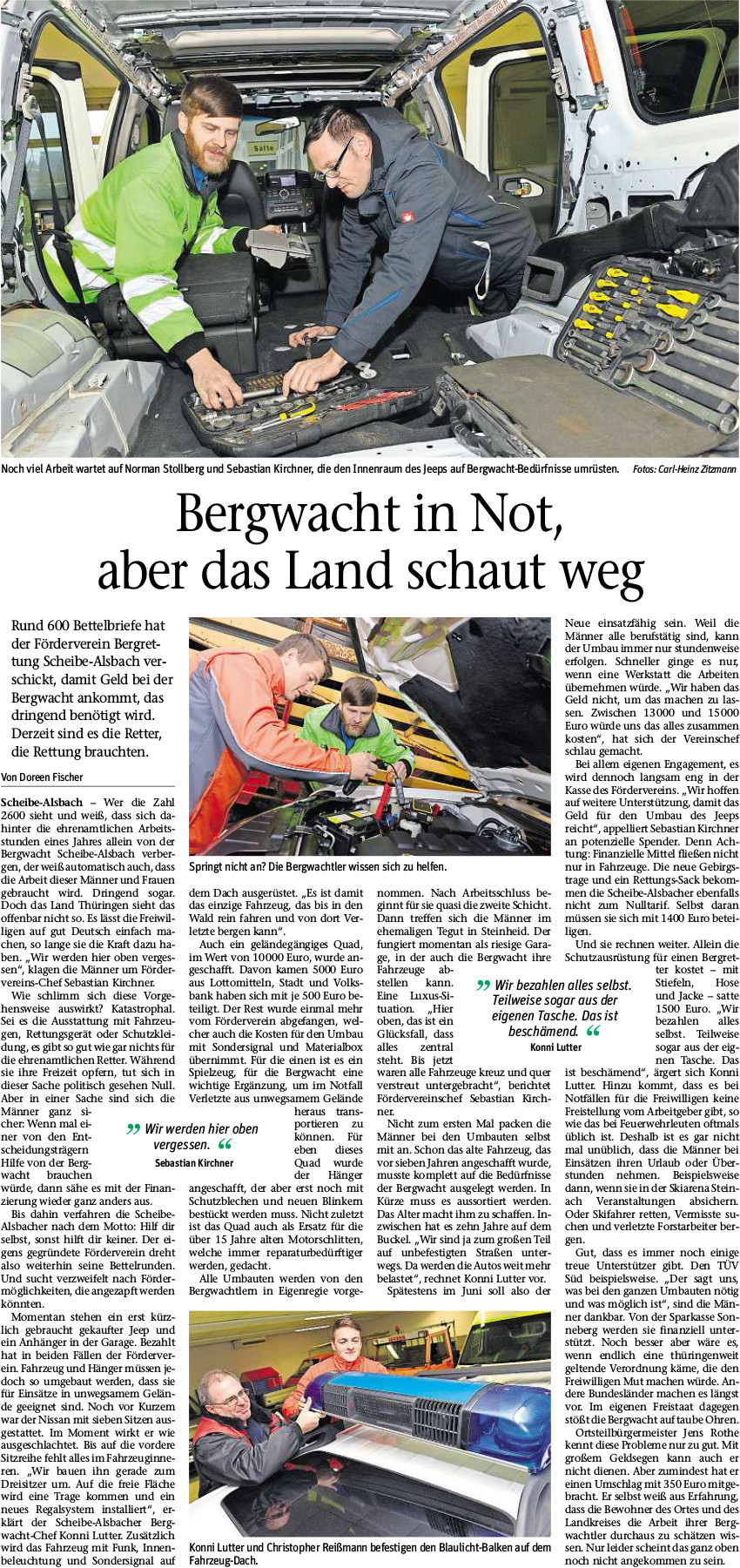 Bergwacht in Not