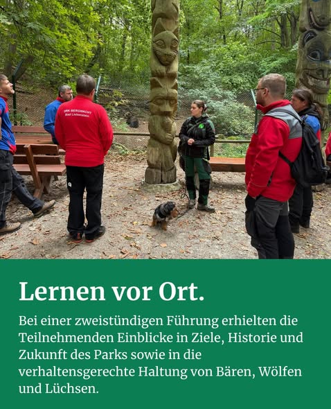 Auf Einladung unseres Landeswartes für Naturschutz trafen sich Verantwortliche für die Natur und Umweltarbeit auf Bergwacht-Ortsebene zu ihrer diesjährigen Tagung – diesmal im alternativen Bärenpark Worbis. - Bild 2